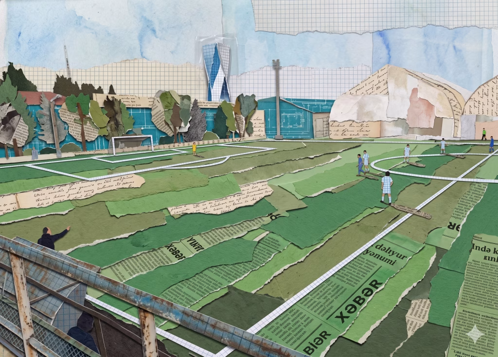 20 ildə bir addım da yerindən tərpənməyən futbolumuz… — illüstrasiya